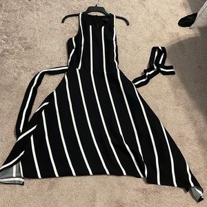 A line banana republic striped dress